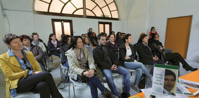 Il pubblico presente alla conferenza di Giancarlo Fornei a IO Bene - marzo 2014
