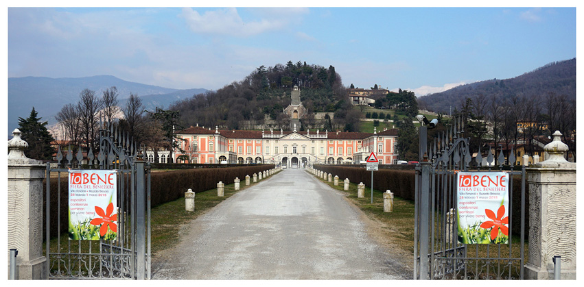 L'entrata della splendida Villa Fenaroli a Rezzato di Brescia, dove a marzo 2015 si è tenuto un seminario motivazionale del coach Giancarlo Fornei