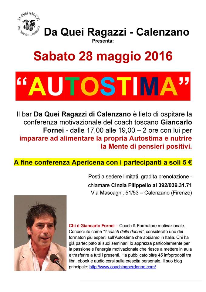 Conferenza Calenzano 28 maggio 2016