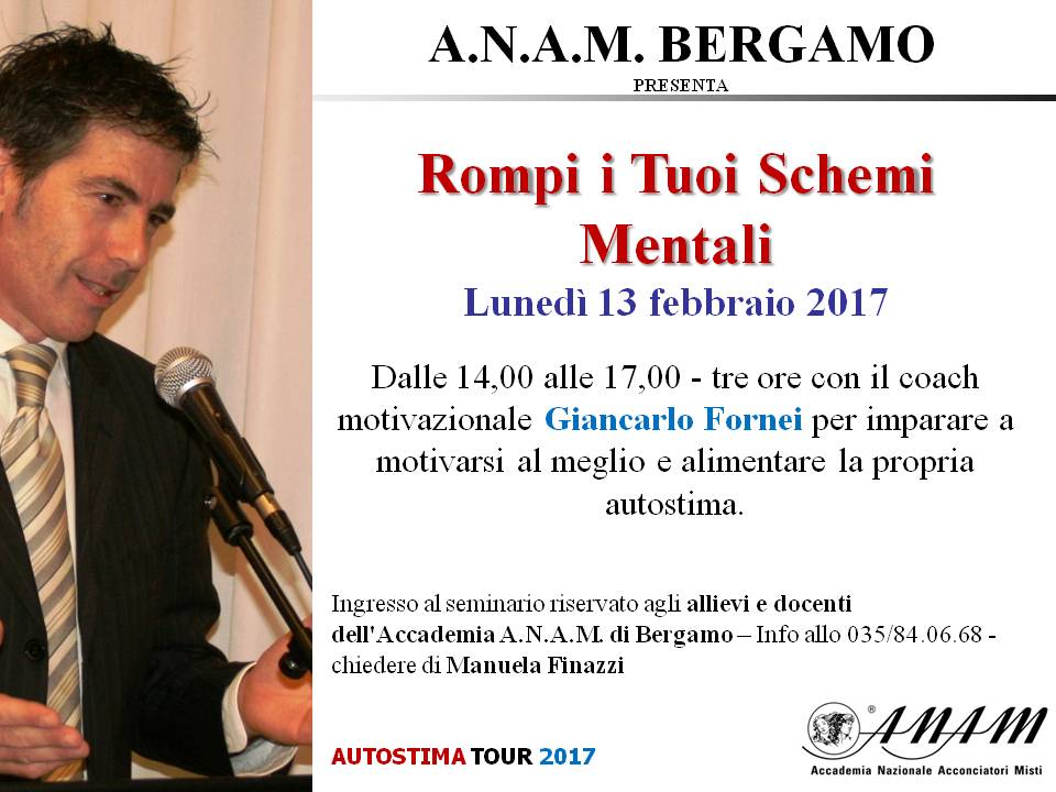 ANAM Bergamo- seminario autostima 13 febbraio 2017 -