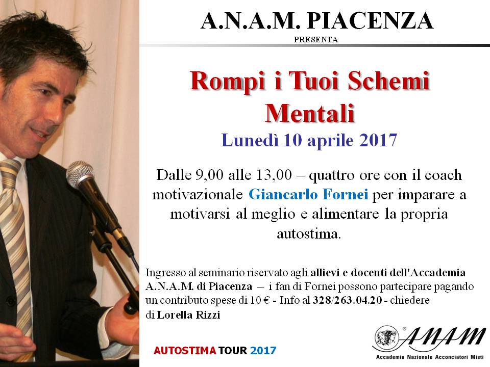 ANAM Piacenza - seminario autostima 10 aprile 2017