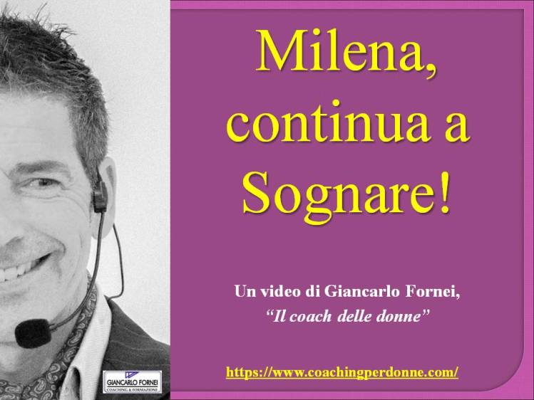 Giancarlo Fornei risponde a Milena