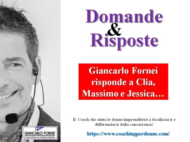Giancarlo Fornei risponde a Clia, Massimo e Jessica! (Video)