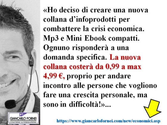 Nasce la nuova "Collana Economica" di Giancarlo Fornei...