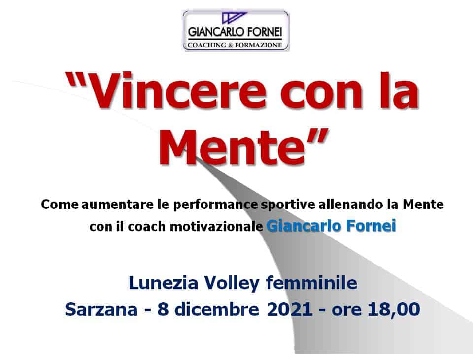 Lunezia Volley Sarzana: conferenza allenamento mentale!